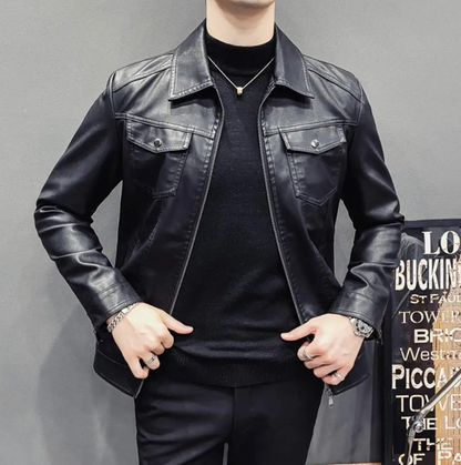 Mac Men's Jacket| Motorcycle Fashion Leather Casual